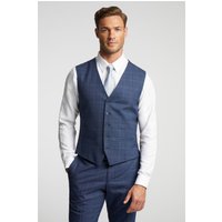 Brahe Checked Slim Waistcoat 46R