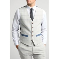 Slim Fit Check Tweed Waistcoat 46R