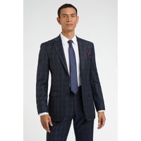 Regular Fit Tan Check Jacket 46R