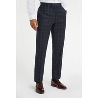 Regular Fit Tan Check Trousers 46R