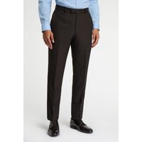 Regular Fit Brown Birdseye Trousers 48R