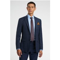 Regular Fit Tan Windowpane Jacket 48R
