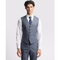 Riley Slim Fit Texture Puppytooth Waistcoat 48R