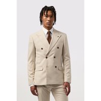 Blake Ecru Slim Fit Double Breasted Jacket 36R