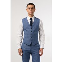Check Slim Fit Waistcoat 42R