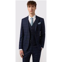 Windowpane Check Slim Fit Jacket 46R