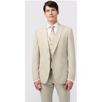 Tailored Fit Stone Linen Jacket Nude 46R