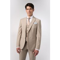 Stone Chalkstripe Performance Tailored Fit Jacket Nude 46R