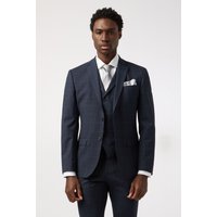 Tailored Fit Dark Stone Check Jacket 44R