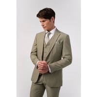 Tailored Fit Sage Linen Jacket 46R