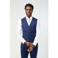Slim Fit Italian Super 110" s Twill Waistcoat 38R