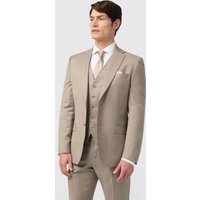 Italian Stone Twill Tailored Jacket Nude 46R