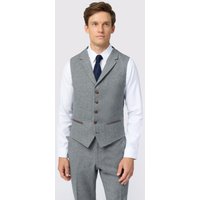 Herringbone Tweed Slim Fit Waistcoat 38R