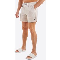Nautica Men's 'Kristian' 6" Swim Short in Light Brown | Size: Small