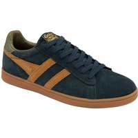 Gola Men's 'Equipe Suede II' Suede Lace-Up Trainers in Navy | Size: 10
