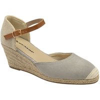 Dunlop Women's 'Rana III' Wedge Espadrille Sandals in Grey | Size: 4