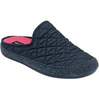 Lotus Women's 'Jimena' Quilted Mule Slippers in Navy | Size: 5