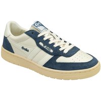 Gola Classics Women's 'Hawk 89' Leather Lace-Up Trainers in Off-White | Size: 5