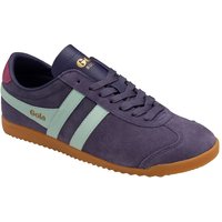 Gola Classics Women's 'Bullet Suede' Lace-Up Trainers in Plum | Size: 6