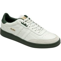 Gola Classics Men's 'Contact Leather' Lace-Up Trainers in White | Size: 6
