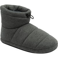 Dunlop Men's 'Reed' Textile Boot Slippers in Charcoal | Size: 9
