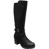 Lotus Women's 'Melina' Heeled Knee High Boots in Black | Size: 8
