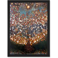 Artery8 Louis Seraphine Senlis Tree Of Life Painting Artwork Framed Wall Art Print A4 in Black