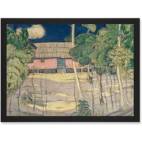 Artery8 Painting Morrice Trinidad Landscape Artwork Framed Wall Art Print A4 in Black