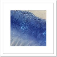 Artery8 Mars Nasa Space Orbiter Landslides Cerberus Fossae 8X8 Inch Square Wooden Framed Wall Art Print Picture with Mount in White