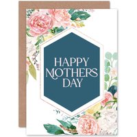 Wee Blue Coo Women's Mothers Day Watercolour Flower Mum Card