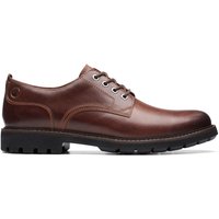 Batcombe Tie Dark Tan Leather Derby Shoes Lace Up Standard Fit