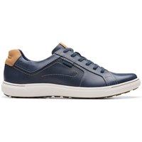 Mapstone Lace Leather Trainers Lace Up Blue