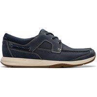 Sailview Lace Nubuck Boat Shoes Lace Up Blue Standard Fit