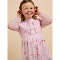 W. Cardi Embroidered Mesh Dress