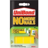 UniBond No More Nails Frame Hangers (Pack Of 10) in Yellow
