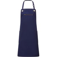 Premier Barley Contrast Stitching Full Apron in Navy