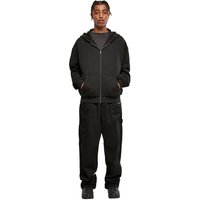 Build Your Brand Men's Ultra Heavyweight Full Zip Hoodie in Black | Size: XL