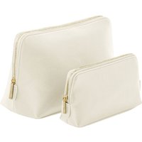 Bagbase Boutique Leather-Look PU Toiletry Bag in Natural | Size: Large