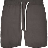 Build Your Brand Men's Swim Shorts in Dark Grey | Size: 2XL