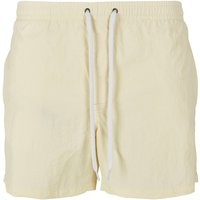 Build Your Brand Men's Swim Shorts in Yellow | Size: Large