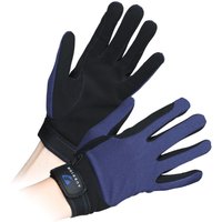 Aubrion Men's Mesh Riding Gloves in Navy | Size: XS