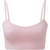 TriDri Women's Melange Seamless 3D Sports Bra in Light Pink | Size: Medium