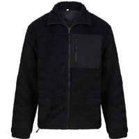 Front Row Men's Sherpa Fleece Jacket in Black | Size: Large