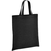 Brand Lab Cotton Short Handle Shopper Bag in Black
