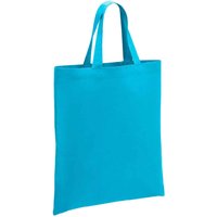 Brand Lab Cotton Short Handle Shopper Bag in Turquoise