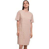 Build Your Brand Women's Split Hem Oversized T-Shirt Dress in Rose | Size: Medium
