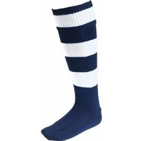 Carta Sport Men's Euro Hooped Socks in Off-White | Size: 7-11