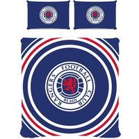 Rangers FC Reversible Pulse Duvet Cover Set in Royal | Size: Single
