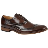 Goor Men's 5 Eyelet Brogue Oxford Shoes in Brown | Size: 4