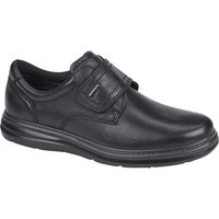 IMAC Men's Leather Extra Wide Casual Shoes in Black | Size: 9